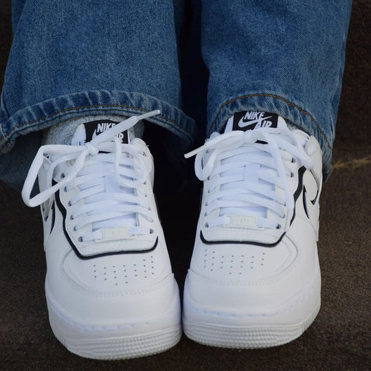 Custom Air Force 1 Shadow White Black
