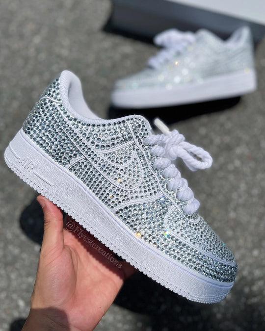 Sparkly Rhinestone Custom Air Force 1 Handmade Sneakers