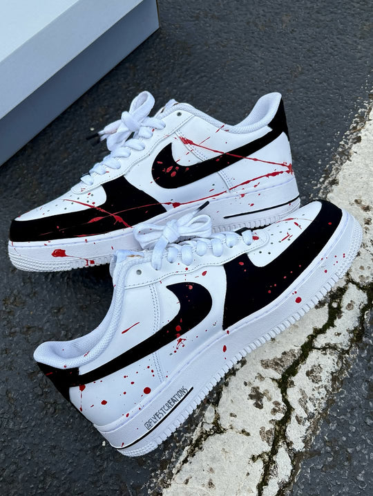 Hand Painted Terrifier Custom Air Force 1 Sneakers