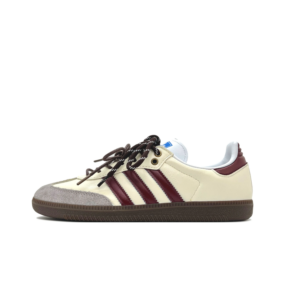 Adidas Samba - Custom GAT Shoes Beige Grey Maroon