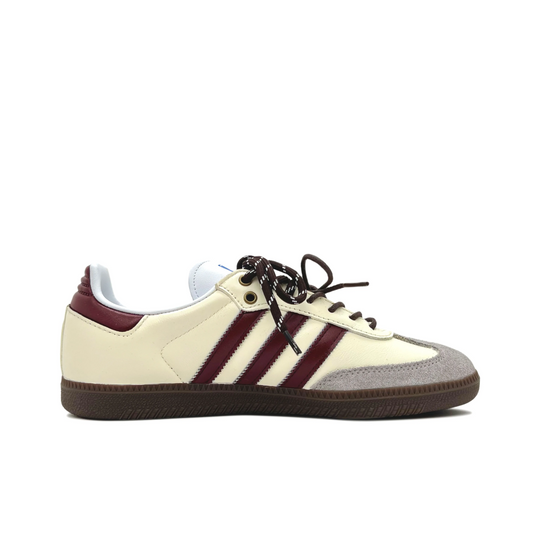 Adidas Samba - Custom GAT Shoes Beige Grey Maroon