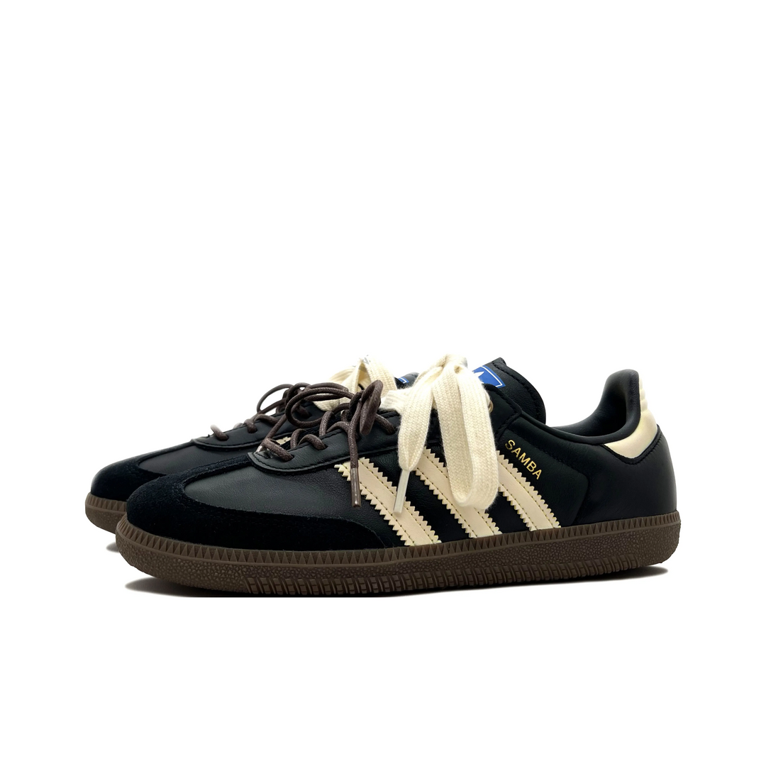 Adidas Samba - Custom GAT Shoes Black Beige Brown