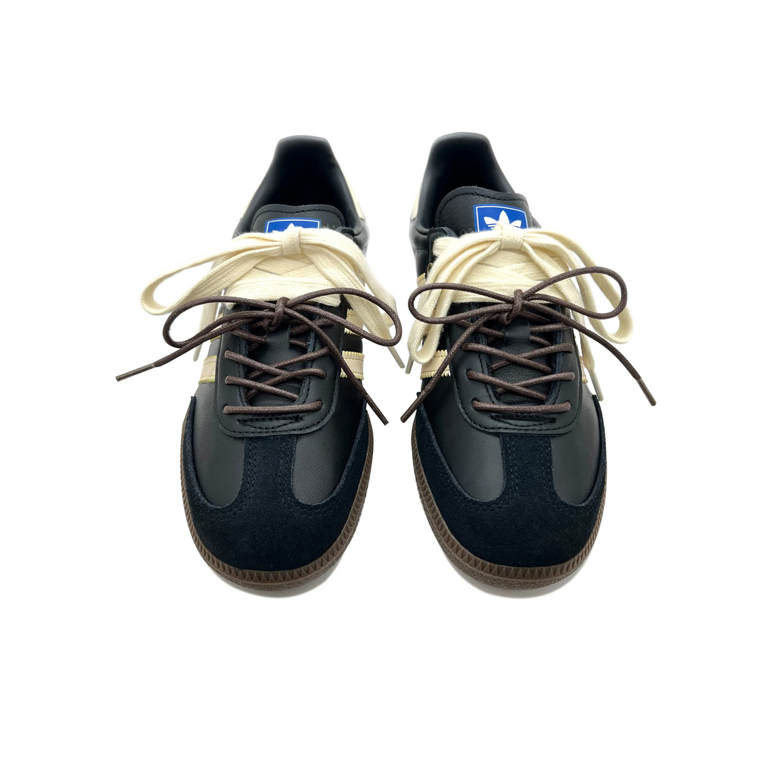 Adidas Samba - Custom GAT Shoes Black Beige Brown