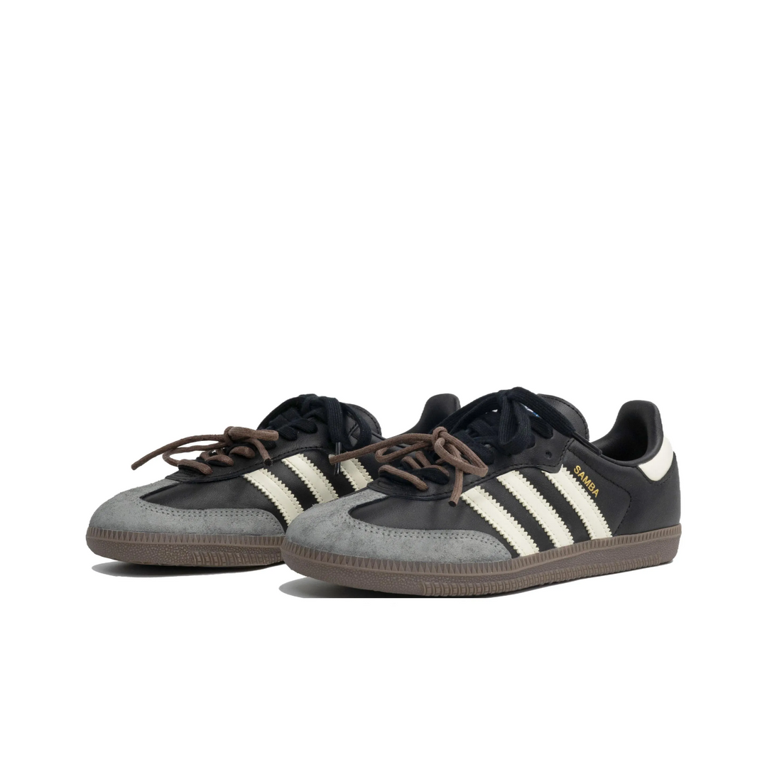 Adidas Samba - Custom GAT Shoes Black Grey White Brown