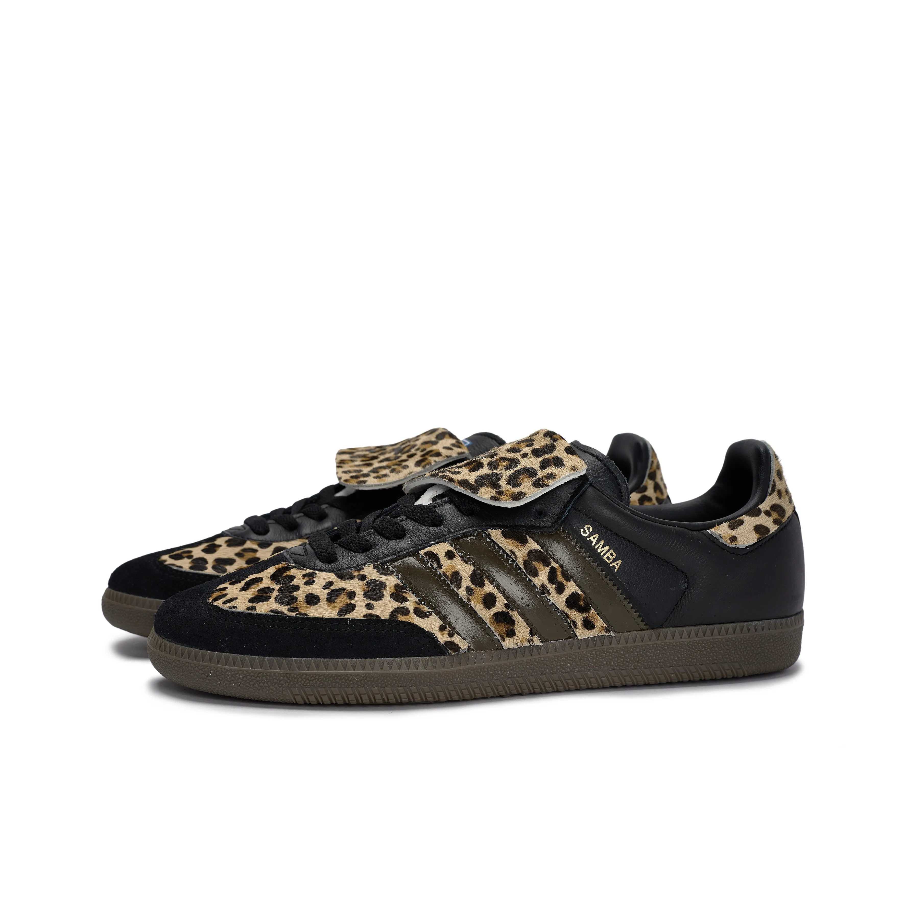 Adidas Samba - Custom GAT Shoes Black Leopard Print