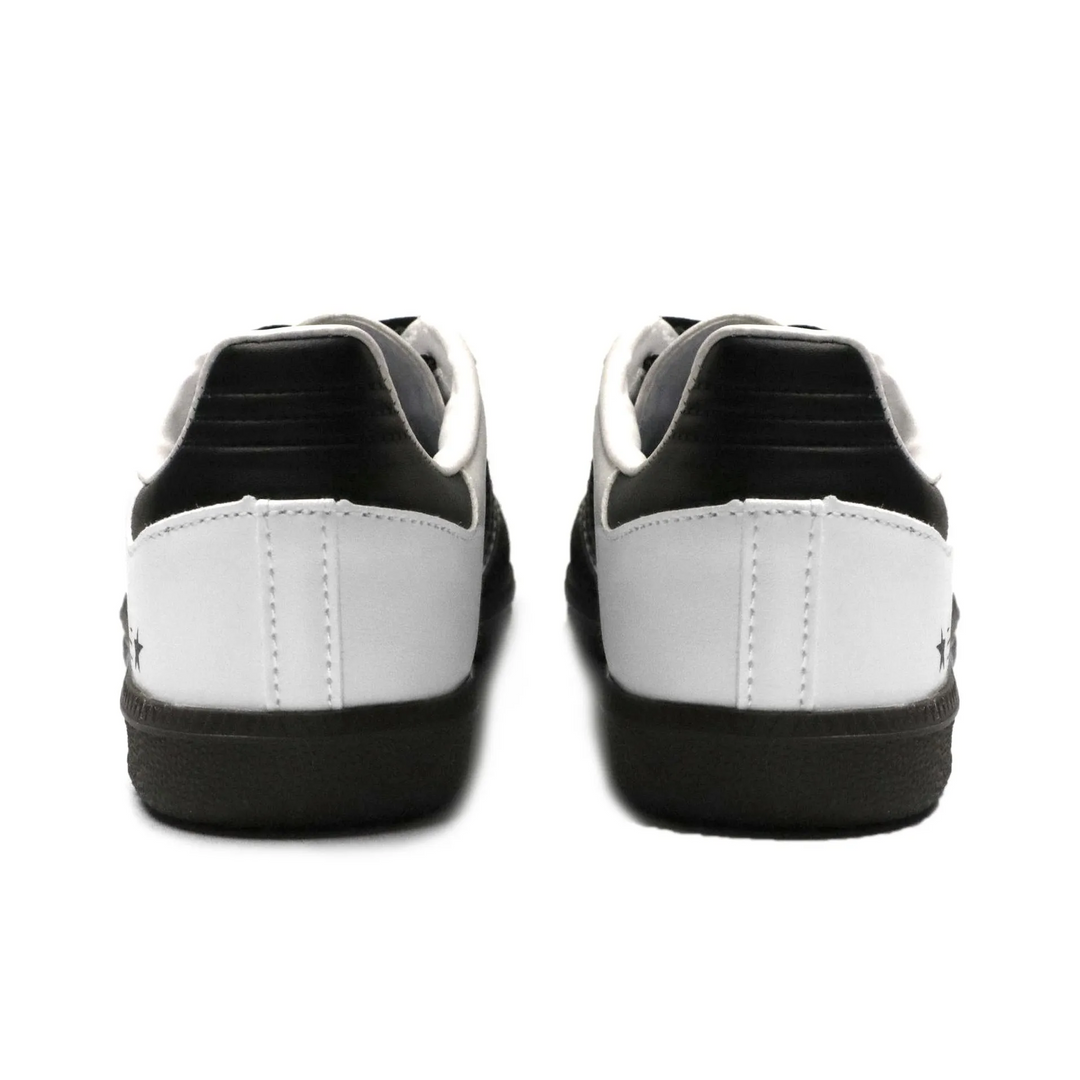 Adidas Samba - Custom GAT Shoes Black White Star Laces