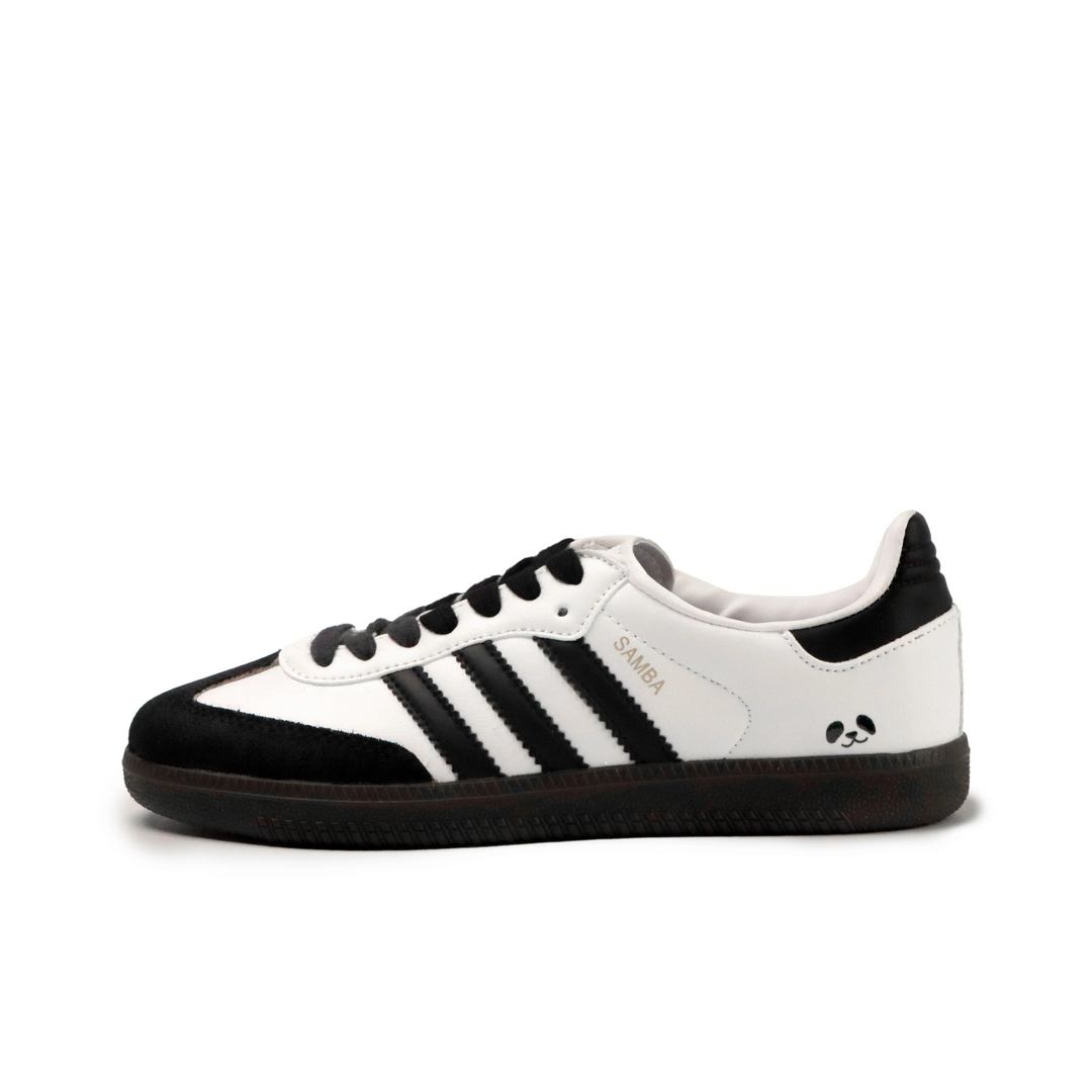Adidas Samba - Custom GAT Shoes Black White With Panda Pattern