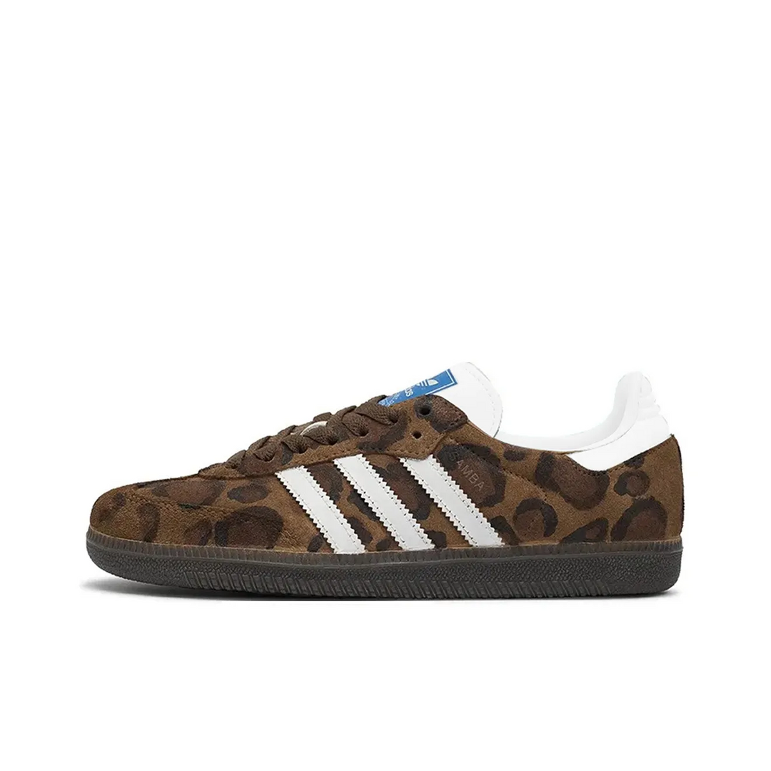 Adidas Samba - Custom GAT Shoes Brown Leopard Print