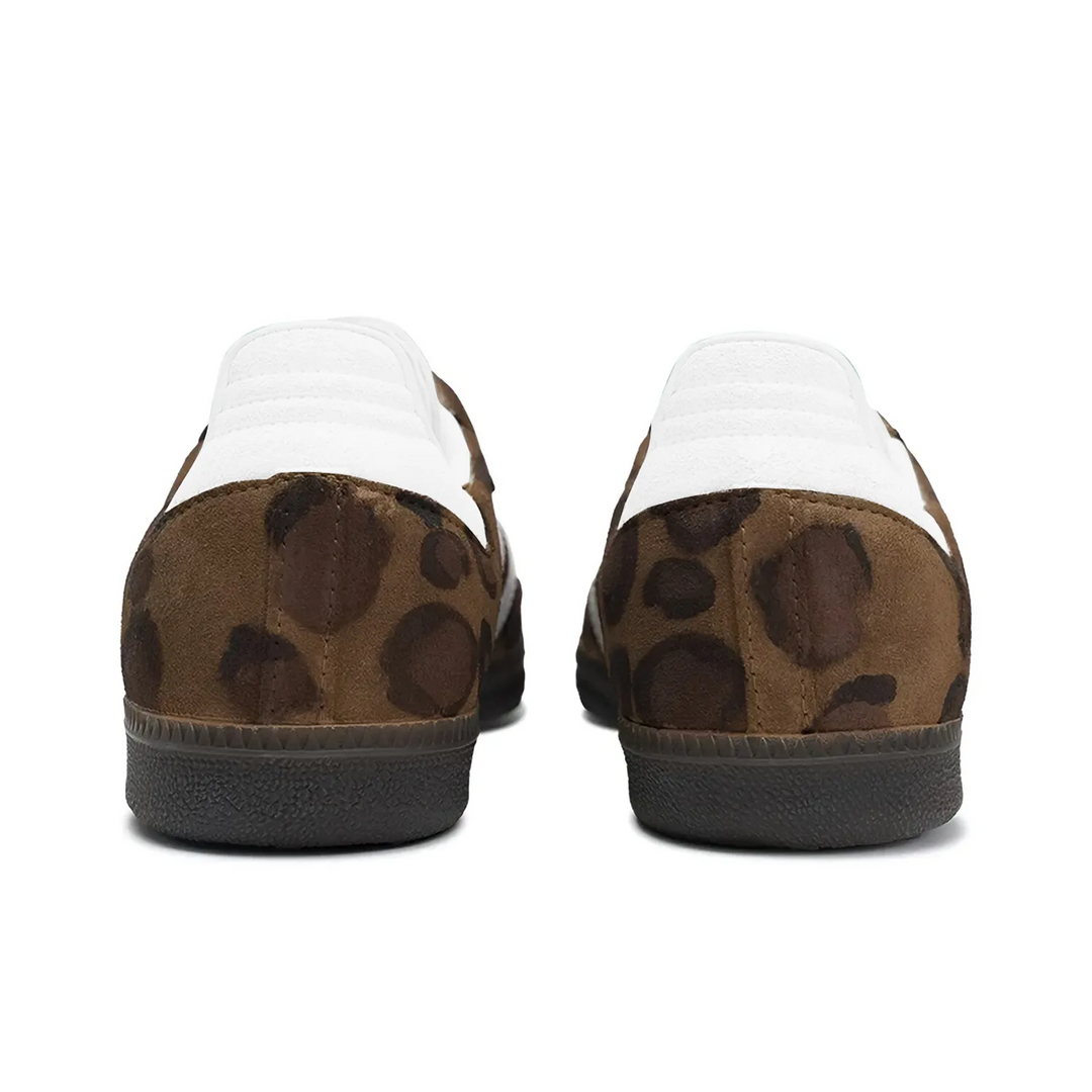 Adidas Samba - Custom GAT Shoes Brown Leopard Print