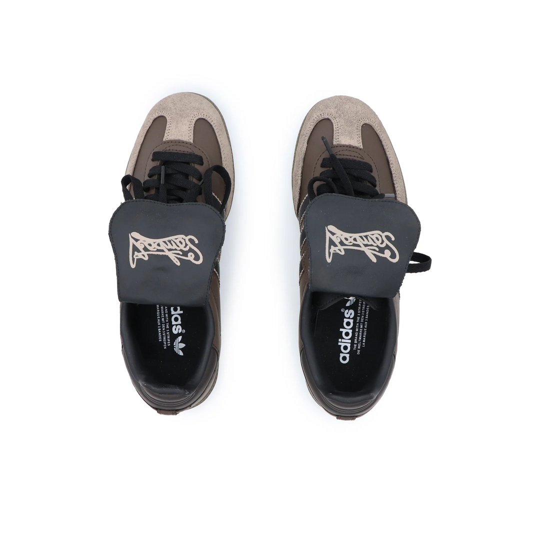 Adidas Samba - Custom GAT Shoes Brown Samba Logo