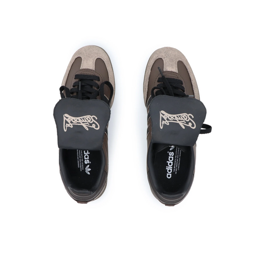 Adidas Samba - Custom GAT Shoes Brown Samba Logo