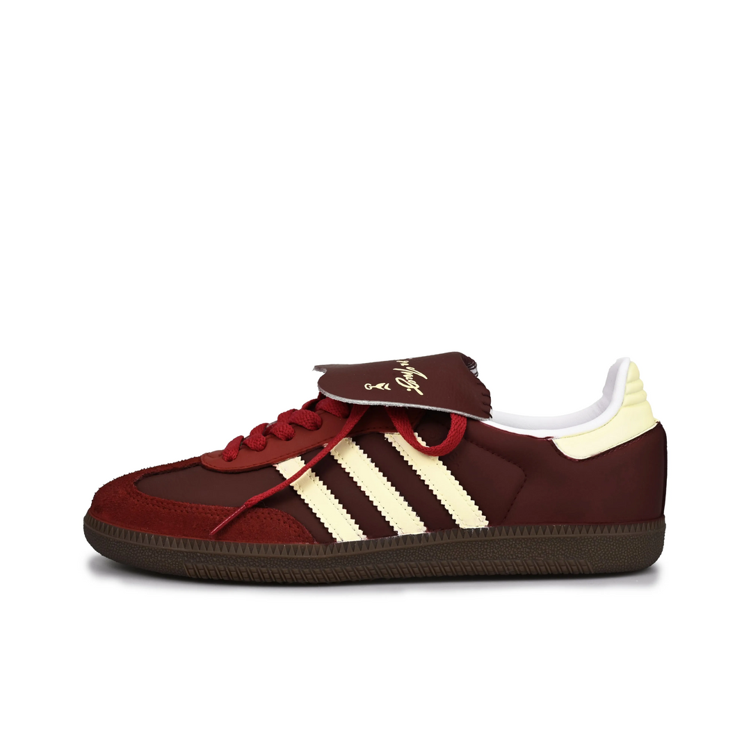 Adidas Samba - Custom GAT Shoes Maroon White