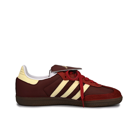 Adidas Samba - Custom GAT Shoes Maroon White