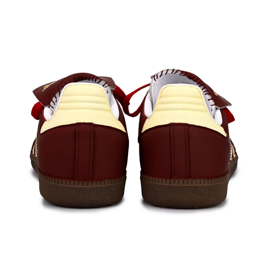 Adidas Samba - Custom GAT Shoes Maroon White