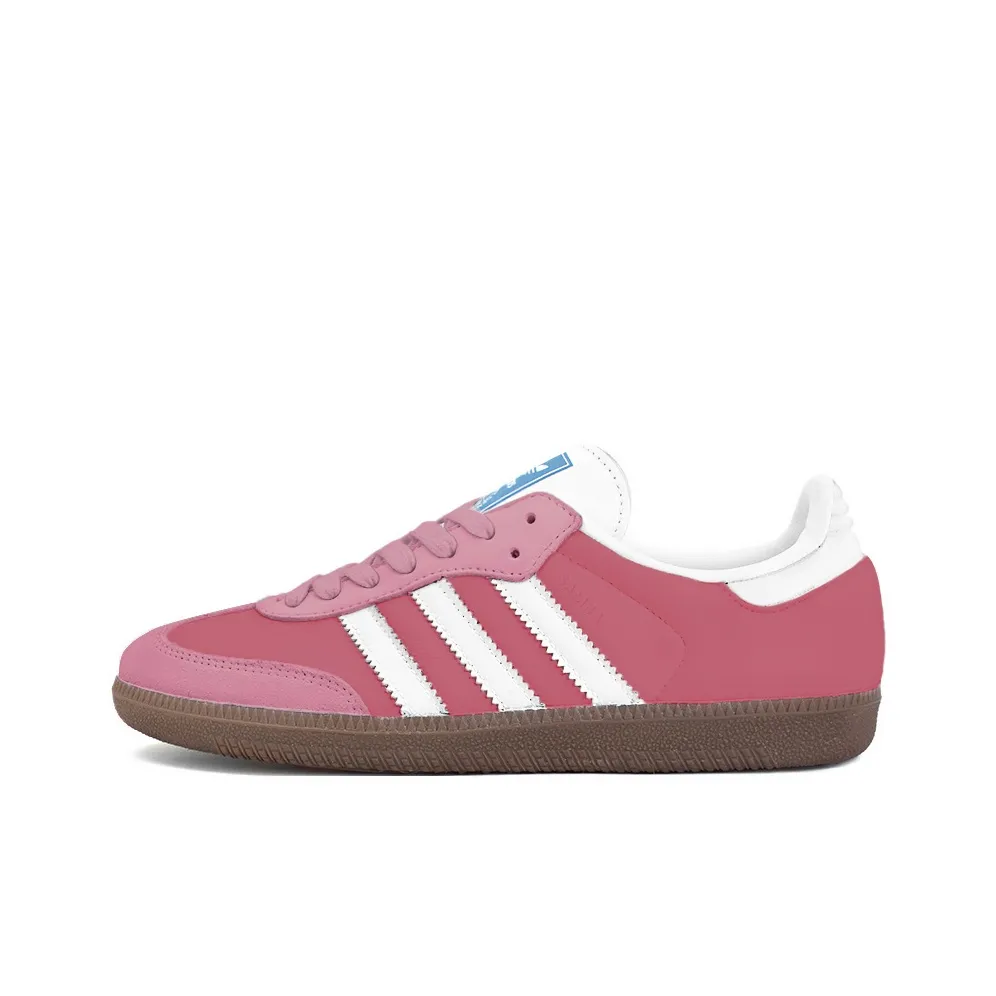 Adidas Samba - Custom GAT Shoes Pink White Stripes