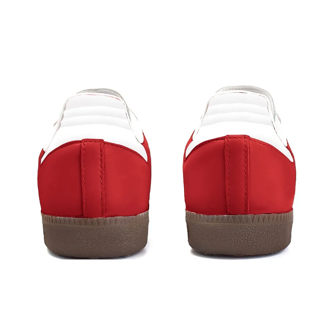 Adidas Samba - Custom GAT Shoes Red With White Stripes