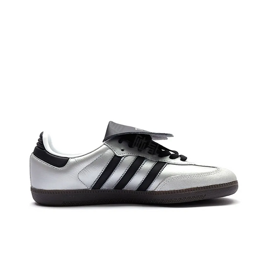 Adidas Samba - Custom GAT Shoes Silver Black Tokyo Pattern