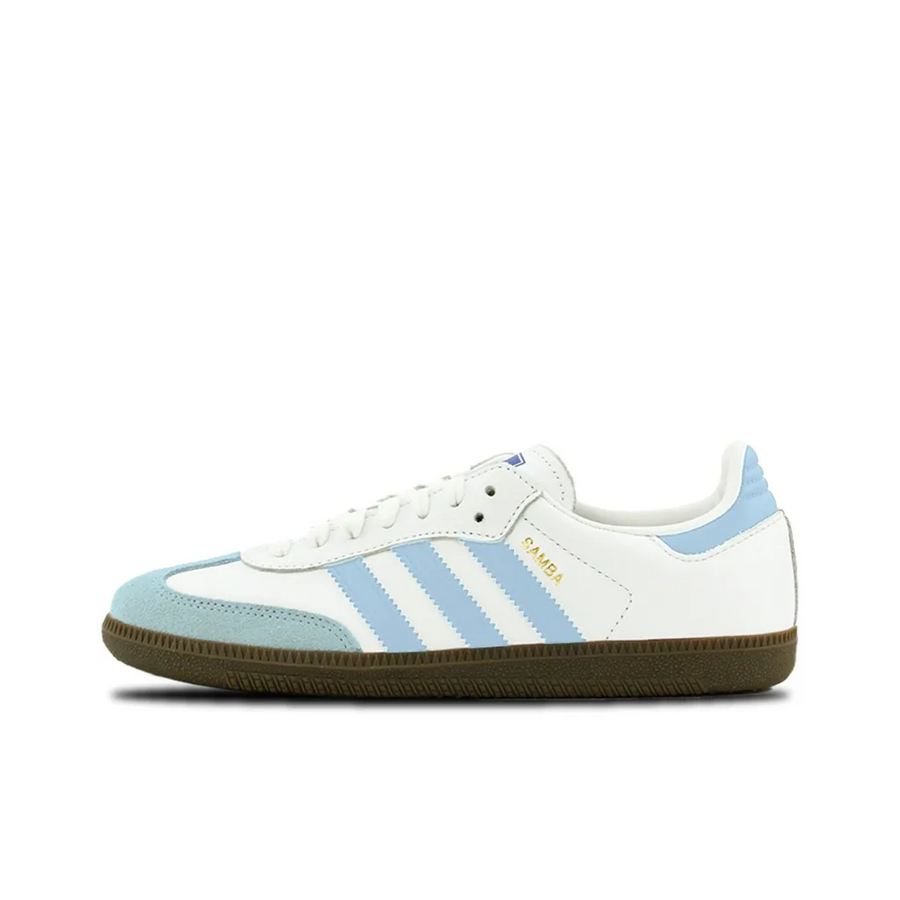 Adidas Samba - Custom GAT Shoes White Baby Blue Classic Design