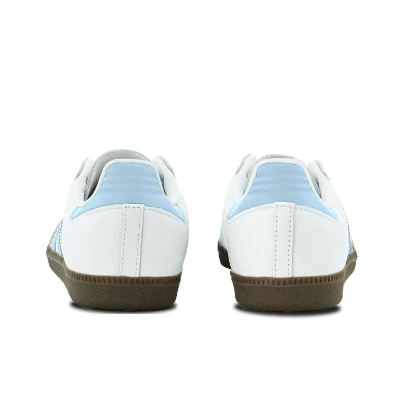 Adidas Samba - Custom GAT Shoes White Baby Blue Classic Design