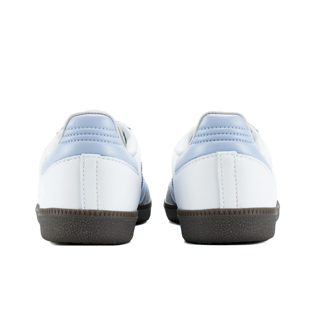 Adidas Samba - Custom GAT Shoes White Baby Blue Grey