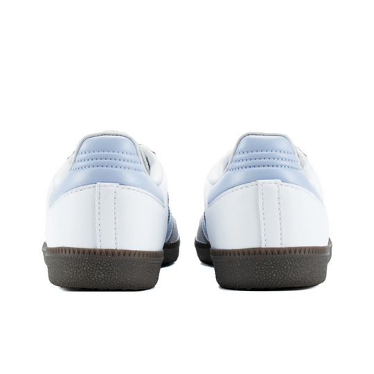 Adidas Samba - Custom GAT Shoes White Baby Blue Grey