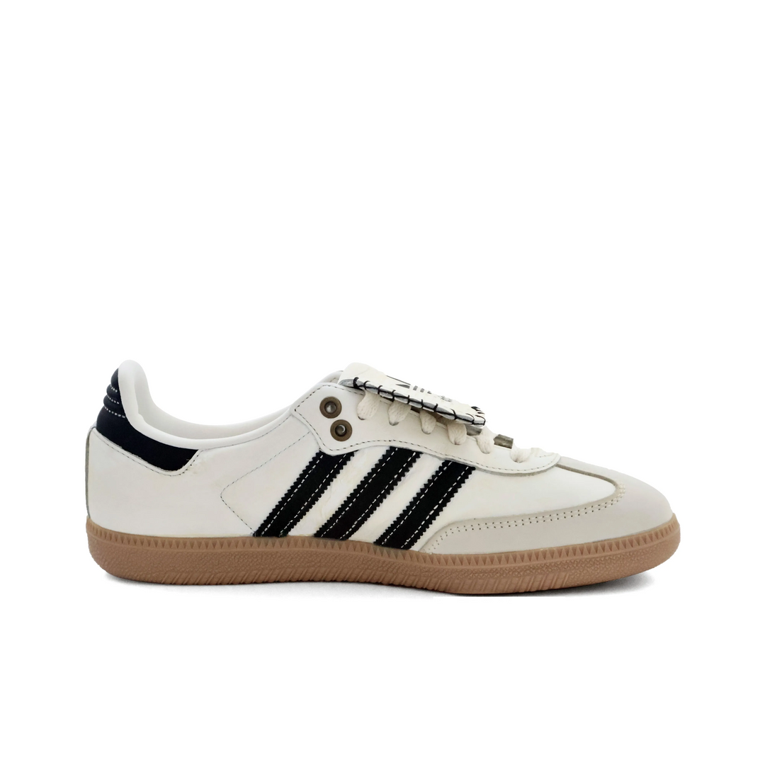 Adidas Samba - Custom GAT Shoes White Black Adidas Logo