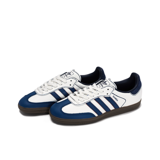 Adidas Samba - Custom GAT Shoes White Blue Classic Design