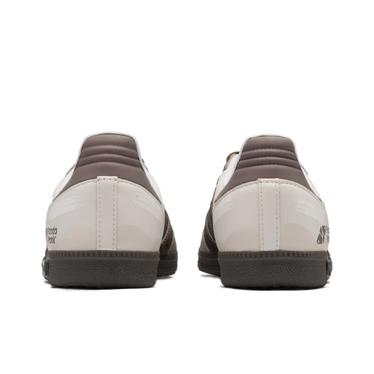 Adidas Samba - Custom GAT Shoes White Brown Stripes