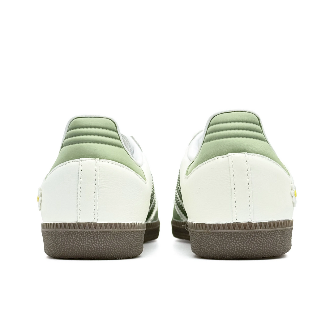 Adidas Samba - Custom GAT Shoes White Green Daisies