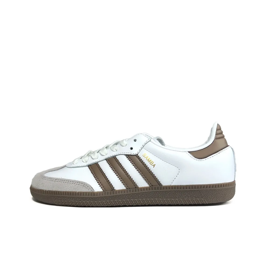 Adidas Samba - Custom GAT Shoes White Grey Brown