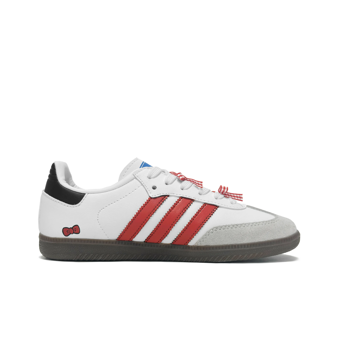 Adidas Samba - Custom GAT Shoes White Hello Kitty Red Bow