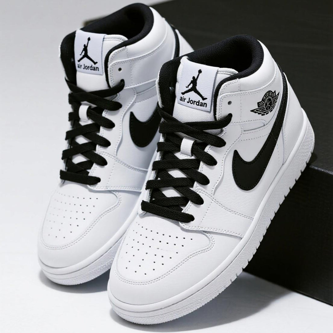 Custom Air Jordan 1 White Black