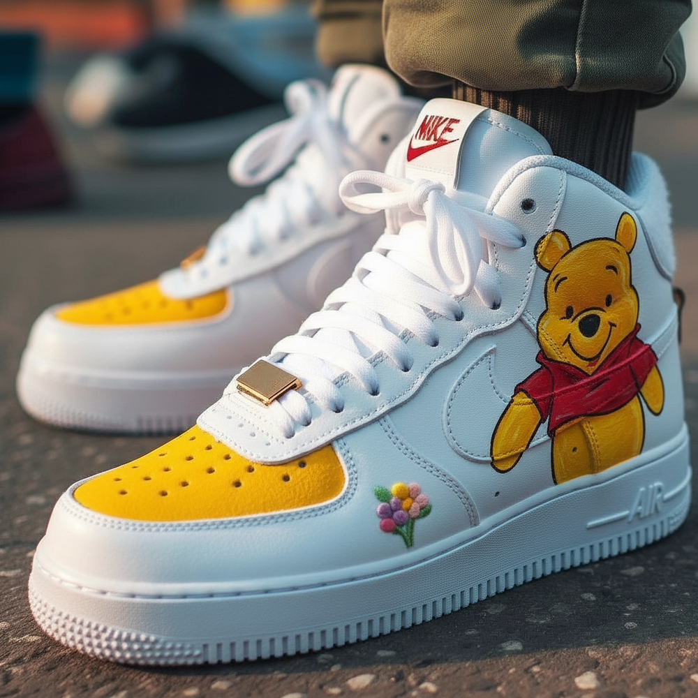 Custom Air Force 1 Yellow Bear