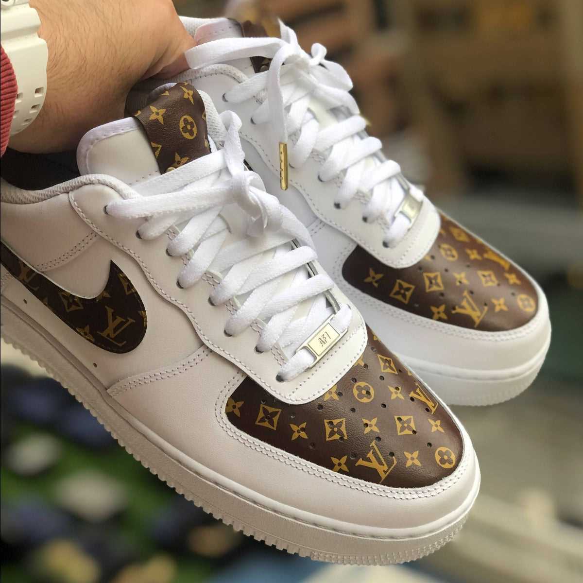 CUSTOM AIR FORCE 1 BROWN LV