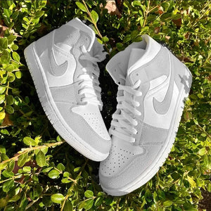 Custom Air Jordan 1 Grey White