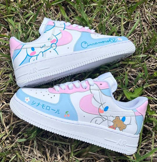 Custom Air Force 1 Baby Blue Baby Pink Cinnamoroll