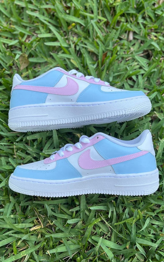 Custom Air Force 1 Baby Blue Baby Pink Cinnamoroll