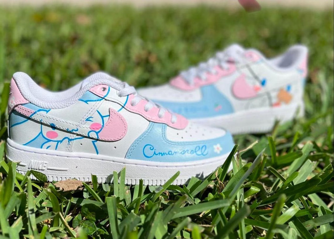 Custom Air Force 1 Baby Blue Baby Pink Cinnamoroll