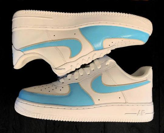 Custom Air Force 1 Baby Blue Design