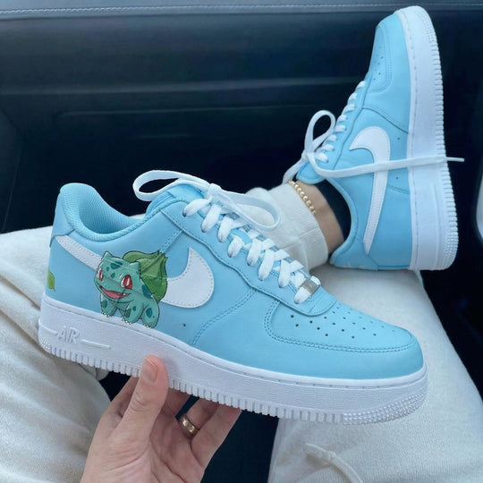 Custom Air Force 1 Baby Blue Pokemon Design