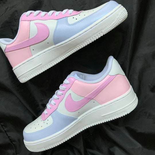 Custom Air Force 1 Baby Pink Baby Blue