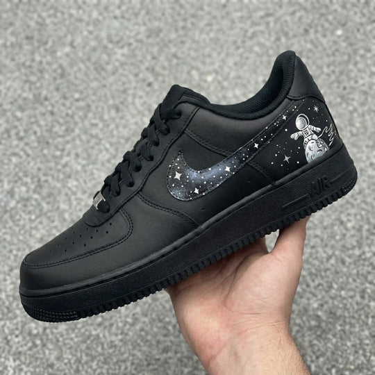 Custom Air Force 1 Black Astronaut Space Stars Galaxy Design