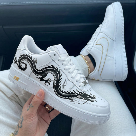 Custom Air Force 1 Black Dragon