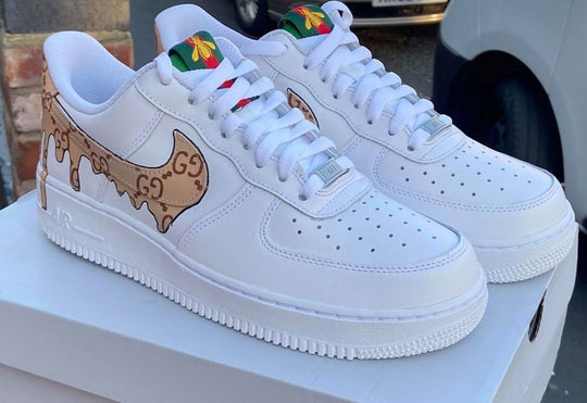 Custom Air Force 1 Brown GG Logo
