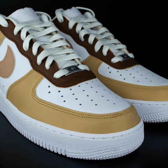 Custom Air Force 1 Brown Tan Design