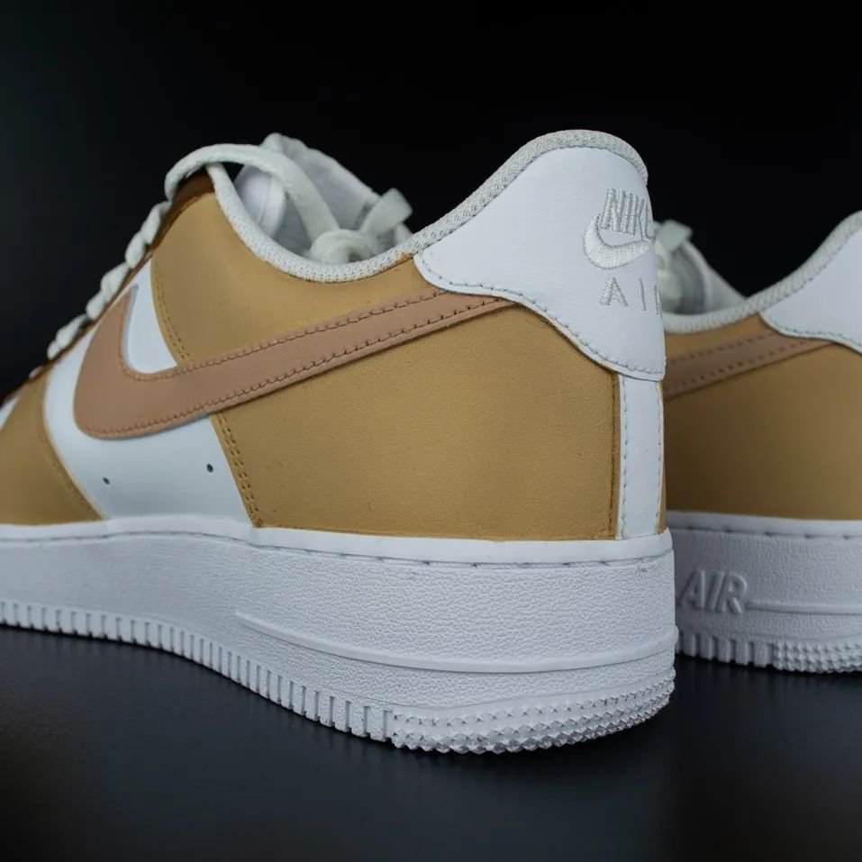 Custom Air Force 1 Brown Tan Design