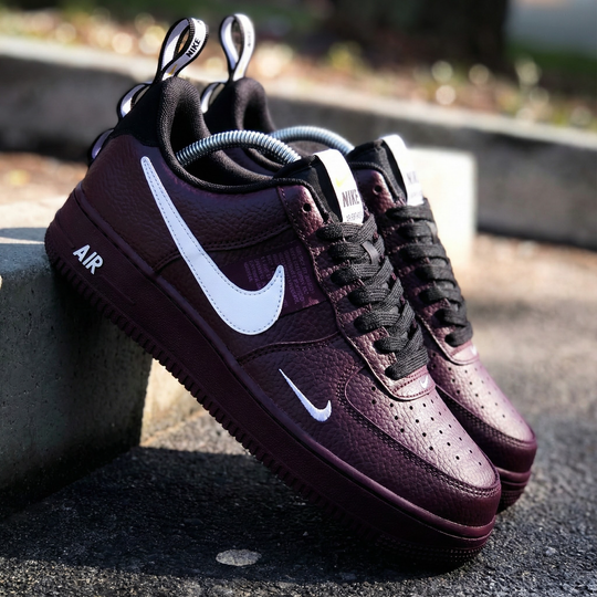 Custom Air Force 1 Burgundy White