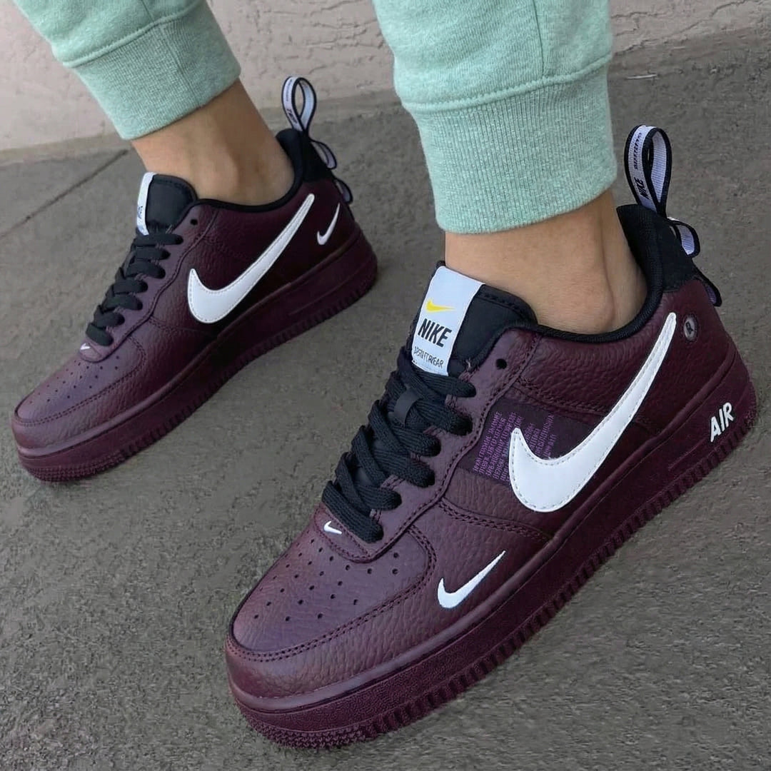 Custom Air Force 1 Burgundy White