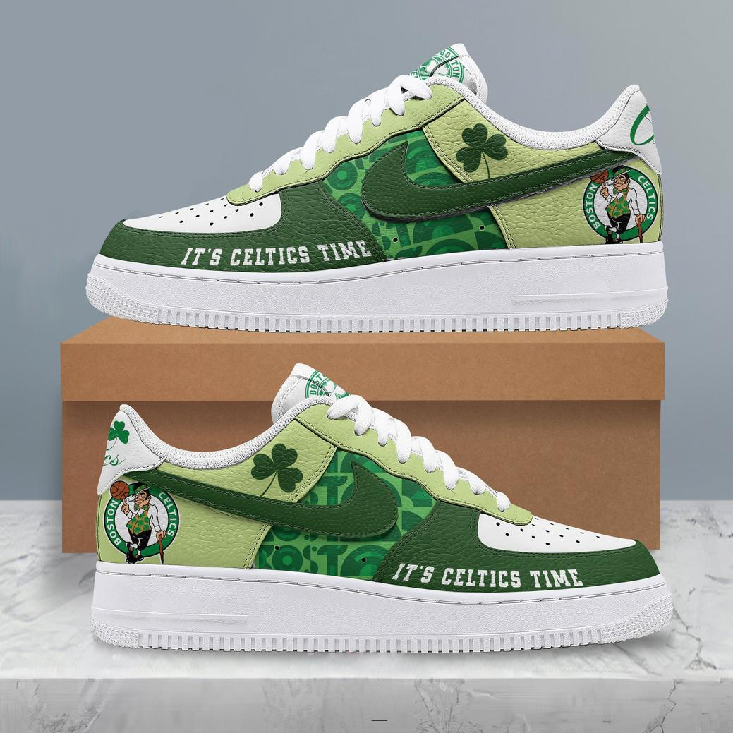 Custom Air Force 1 Green Boston Celtics NBA 