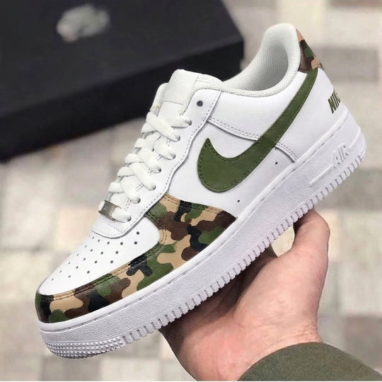Custom Air Force 1 Green Camo